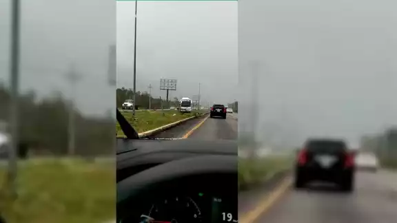 Durante el incidente no se reportaron heridos Foto: Especial Durante el incidente no se reportaron heridos Foto: Especial