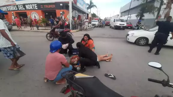 La mujer fue trasladada al Centro de Salud mientras que el responsable fue consignado por las autoridades