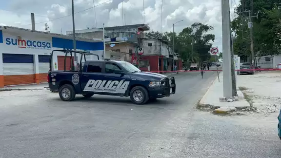 Policías de Solidaridad acordonaron el área para las diligencias Policías de Solidaridad acordonaron el área para las diligencias
