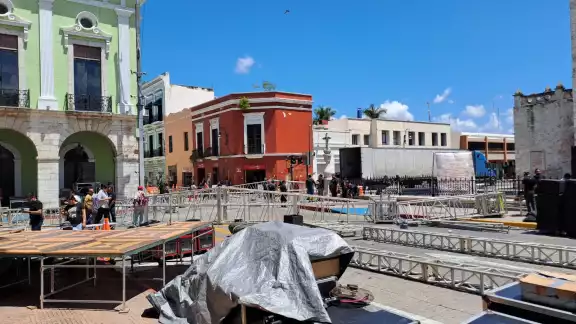 Las calles del Centro de Mérida se encuentran cerradas desde este jueves