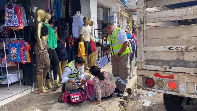 La mujer fue trasladada a un hospital de Campeche