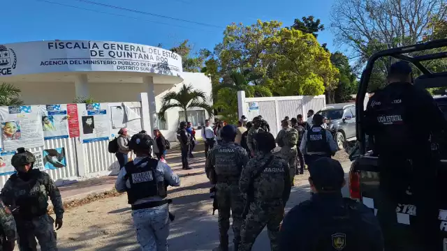 El Operativo de Búsqueda, inició en frente de las instalaciones de la Fiscalía General del Estado