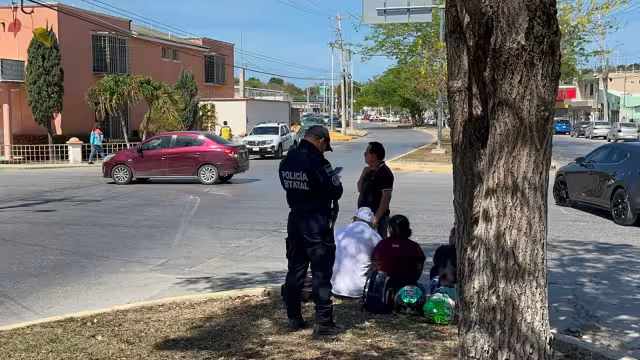 Motociclista lesionado tras choque con taxi en Campeche