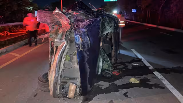 Los afectados fueron atendidos por personal de la Cruz Roja