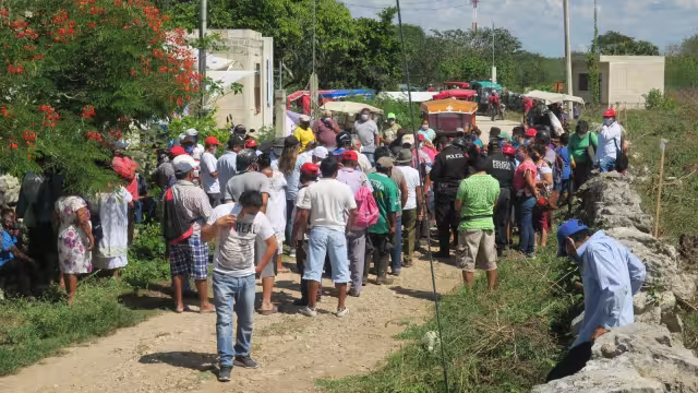 Los ejidatarios realizaron la delimitación de parcelas