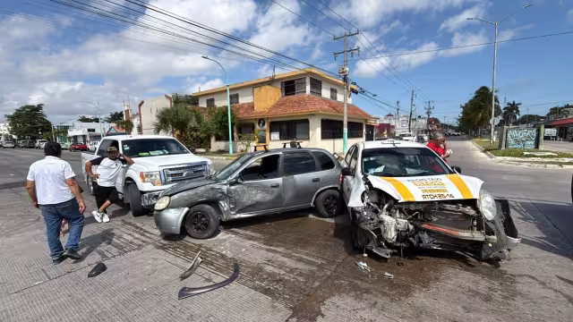 El múltiple choque no dejó personas lesionadas