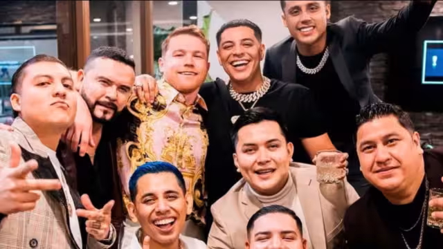 Grupo Firme y Canelo se habrían peleado durante XV años de la hija del boxeador