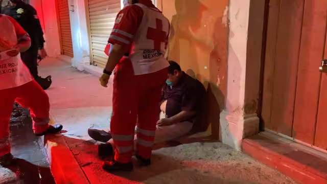 El hombre fue atendido luego de su accidente