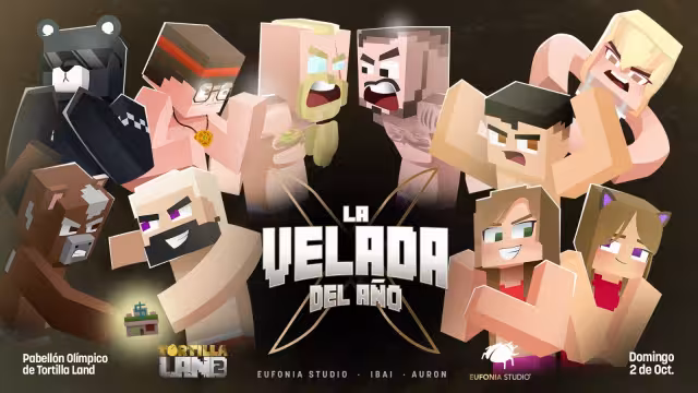 Carola, Mister Jagger, AriGameplays, Tanizen, Noni, Spreen, Juan Guarnizo, Mayichi, Aroyitt, Ampeter, serán los participantes de La Velada del Año 2 en Tortillaland