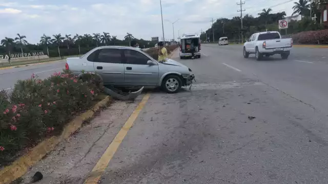 Solamente se registraron daños materiales en el accidente