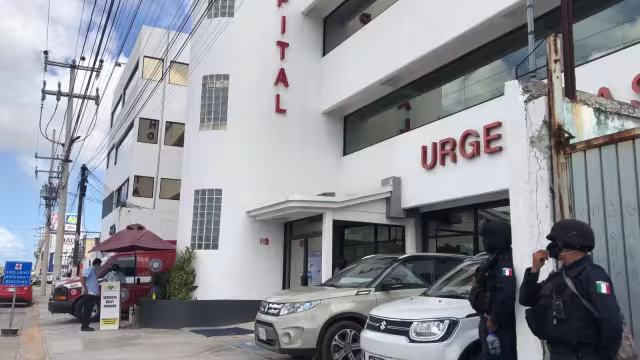 El hospital dio aviso a la Policía sobre el arribo de una persona heria de bala a sus instalaciones en Cancún