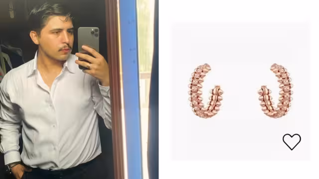 Joven compra aretes Cartier en 237 pesos