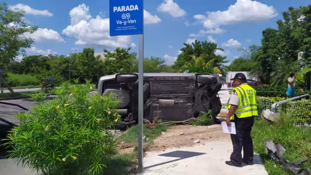 Solamente se registraron daños materiales en el accidente