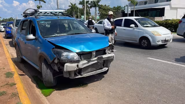 Solamente se registraron daños materiales en el accidente