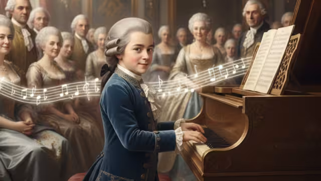 El pequeño genio Mozart aportó a la música universal un legado insuperable.