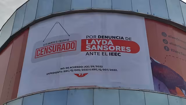 La imagen de Eliseo Fernández Montufar fue borrada del edificio de Movimiento Ciudadano