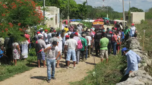 Los ejidatarios realizaron la delimitación de parcelas