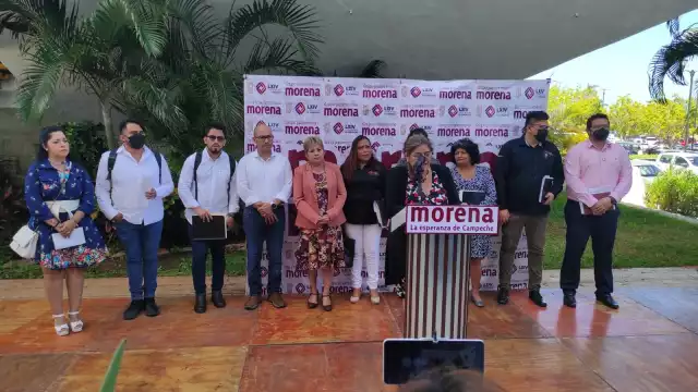 Morenistas respaldaron a la gobernadora Layda Sansores San Román