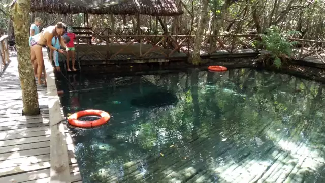 El turismo inicia sus actividades desde temprano para aprovechar el cenote y los paseos