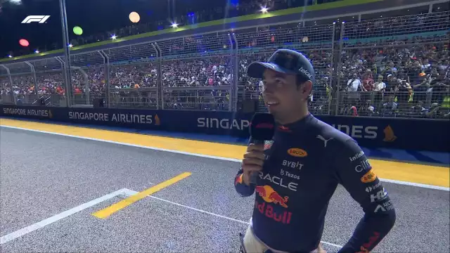 Checo Pérez saldrá en segundo puesto del Gran Premio de Singapur este domingo