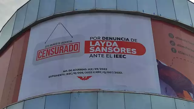 La imagen de Eliseo Fernández Montufar fue borrada del edificio de Movimiento Ciudadano