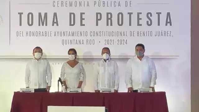 Aproximadamente 500 personas se dieron cita para presenciar la toma de protesta de Mara Lezama