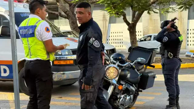 El agente en cuestión no ameritó un traslado al hospital