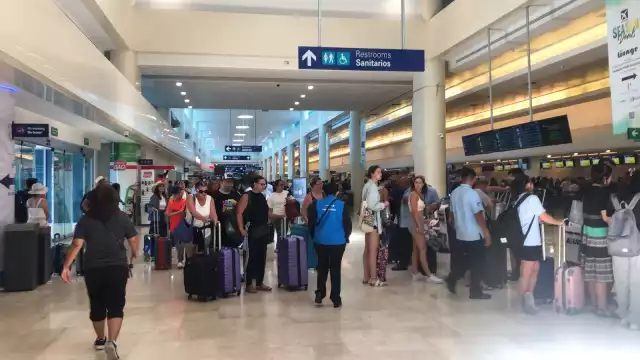 El aeropuerto de Cancún registró 564 vuelos programados