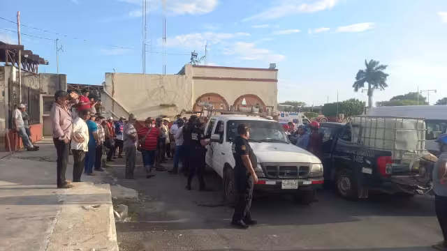 Elementos de la Policía Municipal remitieron a los acusados al Ministerio Público.