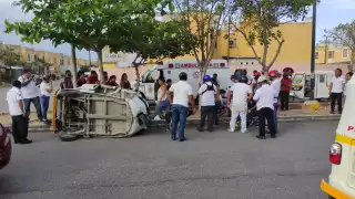 Elementos de tránsito acudieron a brindar apoyo