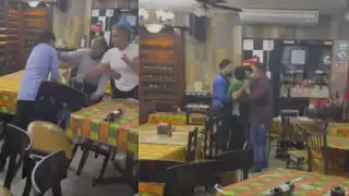 Pelea entre meseros de restaurante en Tampico