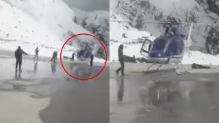 ¡Por una selfie! Hombre muere golpeado por las hélices de un helicóptero: VIDEO