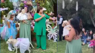 Joven celebra los XV años de su 'perrija'