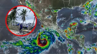 Tormenta tropical Hilary llega a costas mexicanas
