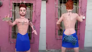 Crean piñata de Nicola Porcella