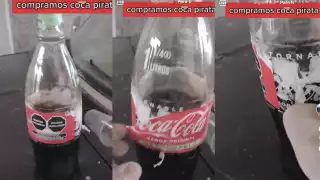 “¡Nos tocó la pirata!": Hombre descubre que compró Coca Cola clonada