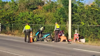 Paramédicos de la Cruz Roja arribaron minutos después para brindar atención prehospitalaria