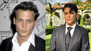 Comparan a Christian Nodal con Johnny Depp tras revelar su rostro sin tatuajes