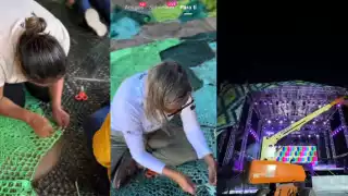 Las abuelitas de 'Cielo Tejido' decoraron el Corona Capital con sus bordados