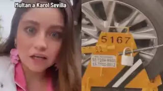 Karol Sevilla se niega a pagar multa de tránsito