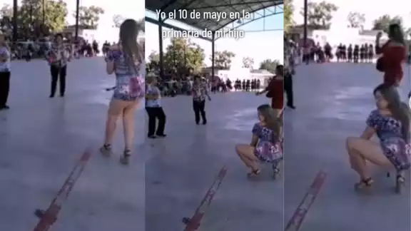 Madre de familia perrea en festejo del Día de las Madres