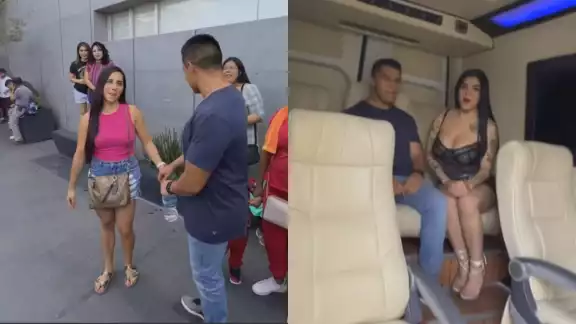 Mujer deja que su novio bese a Karely Ruiz a cambio de un auto