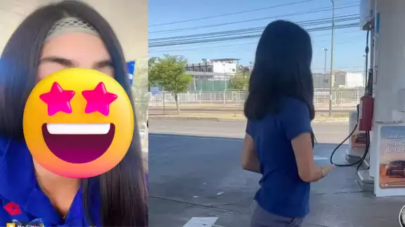 Empleada de gasolinera se hace viral en TikTok Empleada de gasolinera se hace viral en TikTok