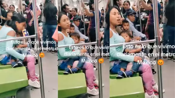 Pasajeras se pelean en la Línea 9 del Metro CDMX Pasajeras se pelean en la Línea 9 del Metro CDMX