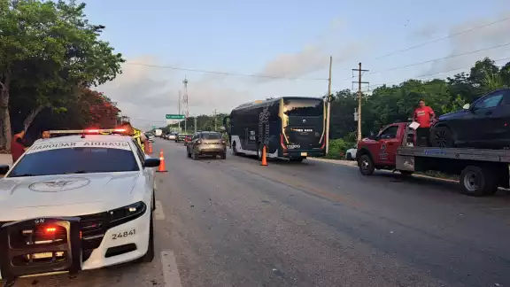 El chofer del Tren Maya provocó el accidente en Tulum El chofer del Tren Maya provocó el accidente en Tulum