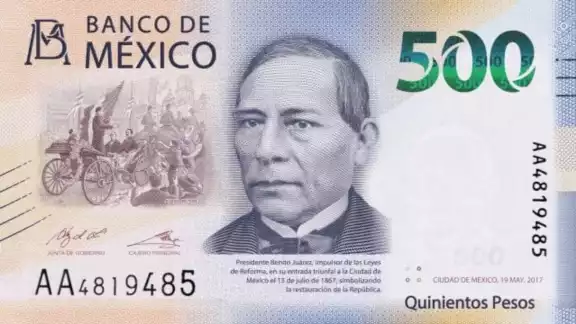 Billete de Benito Juárez se vende en 300 mil pesos