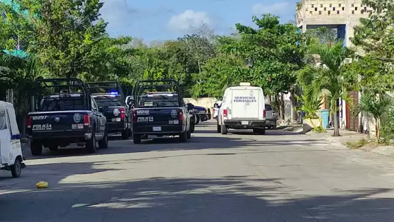 En el sitio se encontró un casquillo percutido y manchas de sangre
