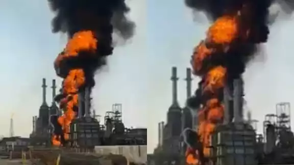 Incendio de refinería de Pemex en Salina Cruz Incendio de refinería de Pemex en Salina Cruz
