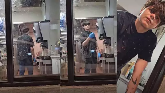 Empleado de Taco Bell drogado con fentanilo Empleado de Taco Bell drogado con fentanilo