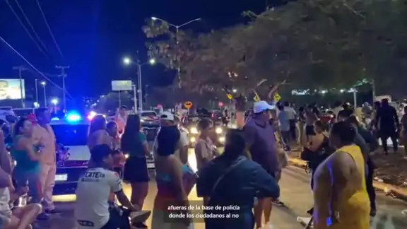 Se registra una manifestación ciudadana en la avenida López Portillo Se registra una manifestación ciudadana en la avenida López Portillo